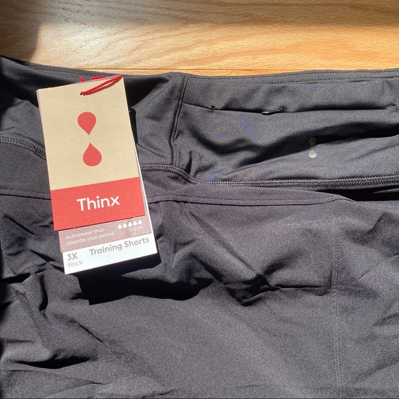 NEW Thinx Training Shorts with Built In Underwear 3X - Picture 3 of 8